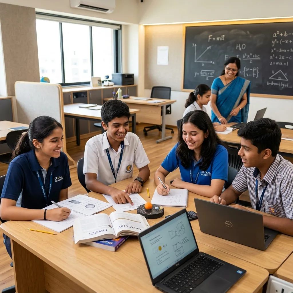 Interactive tutoring session with teacher at NIMKOM VIDHYA ACADEMY